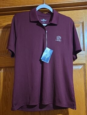 NWT Vansport Performance Womens Maroon Polo Size XL